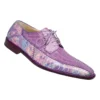 Mauri "Cotton Candy" 4381 Amethyst / Multifucsia All-Over Genuine Baby Crocodile / Ostrich Leg Skin Shoes