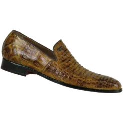 Mauri "Giglio" 1001 Mustard Hornback / Genuine Crocodile Shoes