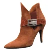 Mauri Ladies "Candy" 7564 Cognac Genuine Alligator / Suede Dress Boots