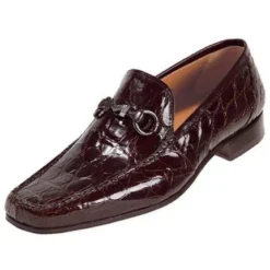 Mauri "Legendary" 3803 Rust Genuine Crocodile Flanks/Calf Shoes