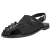 Mauri "Manta" 1667 Black Genuine Hornback Crocodile / Stingray Sandals