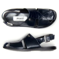 Mauri "Renzo" 1787 Wonder Blue Genuine Alligator / Calf Sandals