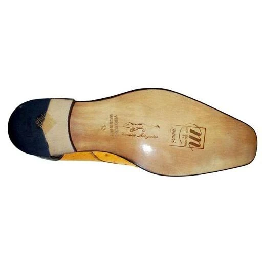 Mauri Sport Rust / Buttercup Genuine Alligator / Ostrich Shoes M594 - Image 4