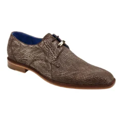 Belvedere "Ray" Brown Genuine Shark Skin Derby Shoes.