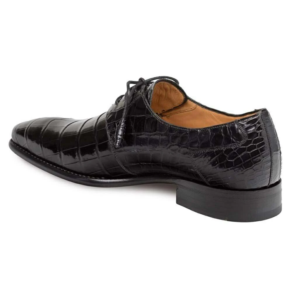 Mezlan "Moscow" Black All-Over Genuine Alligator Shoes 4574-J - Image 3