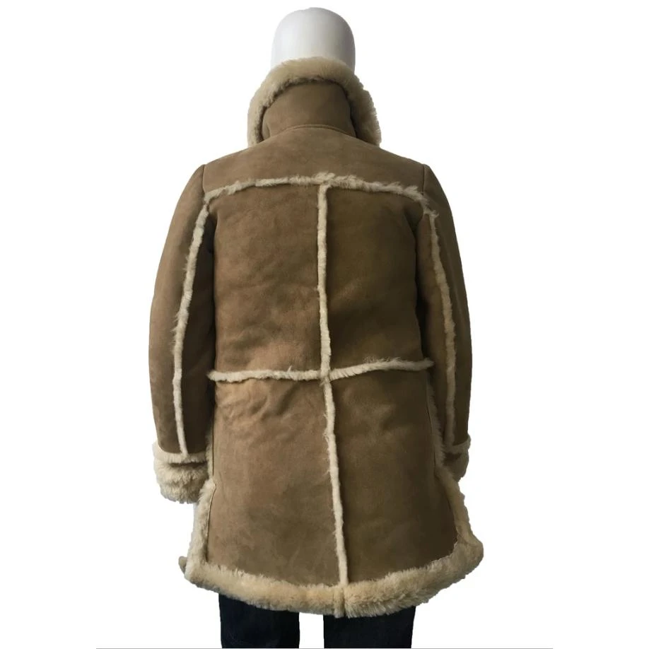 G-Gator Ladies Tan Genuine Sheepskin Shearling / Lamb Sherpa Jacket 1030. - Image 2