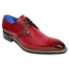 Fennix Italy "Tyler" Antique Red Genuine Alligator / Calfskin Lace-Up Shoes.