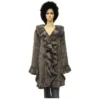 Winter Fur Ladies Blue Iris Genuine Mink Knitted 3/4 Coat W09QBI.