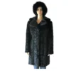 Winter Fur Ladies Green Genuine Mink Paws 3/4 Coat W69Q02GN.