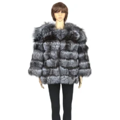 Winter Fur Ladies Natural Silver Fox Top W41S08SV.
