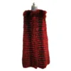 Winter Fur Ladies Red Genuine Fox Fur Vest 18V08RD.